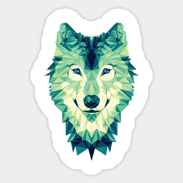 Poly-Wolf - Animal - Sticker