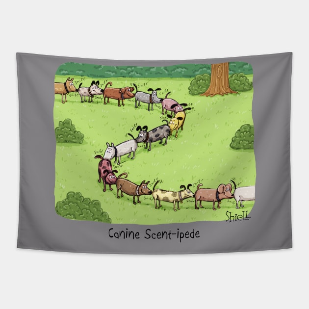 Canine Scent-ipede Tapestry by macccc8