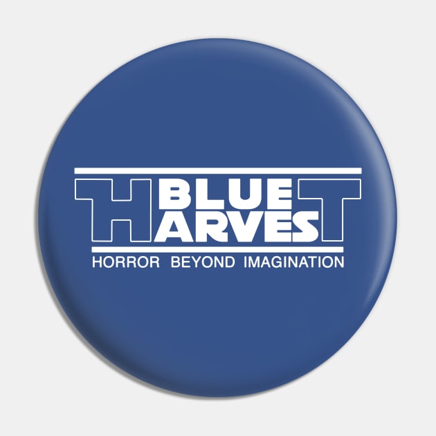 Blue Harvest (white) Pin by Joada