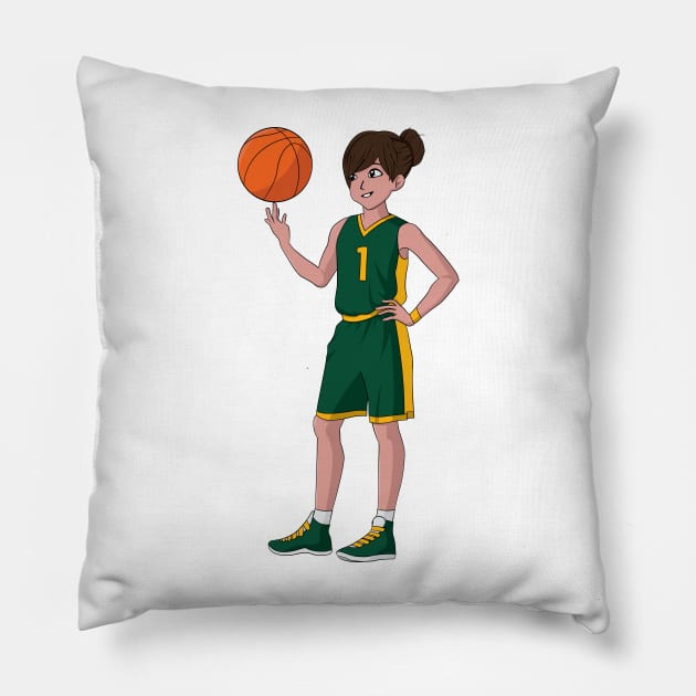 Basketball Ball Spinning Pillow by RockyDesigns