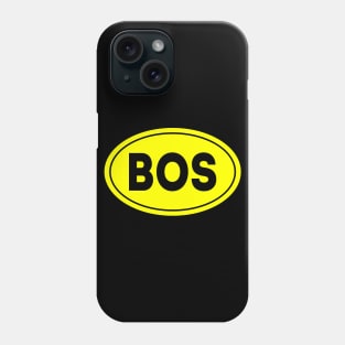 BOS Airport Code General Edward Lawrence Logan International Airport Boston USA Phone Case