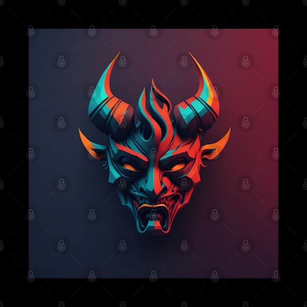 oni mask by DesignVerseAlchemy