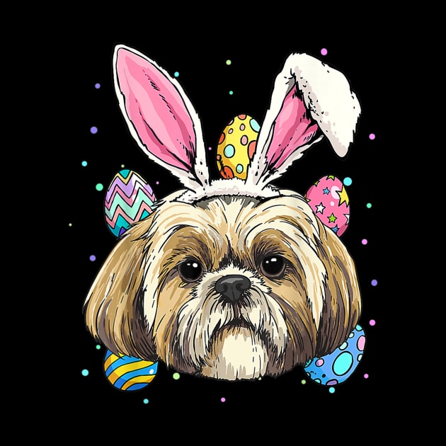 Shih Tzu Easter Bunny Dog Pet Owner Breeder Animal Lover by Jennifer Wirth