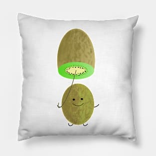 Funny kiwi vegans Pillow