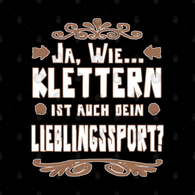 Klettern Kletterseil Sport Felsen Geschenkidee by FindYourFavouriteDesign