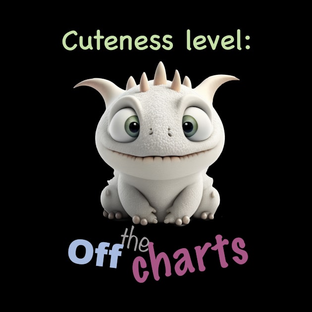 Little Dragon Cuteness Level Cute Adorable Funny Quote by Cubebox