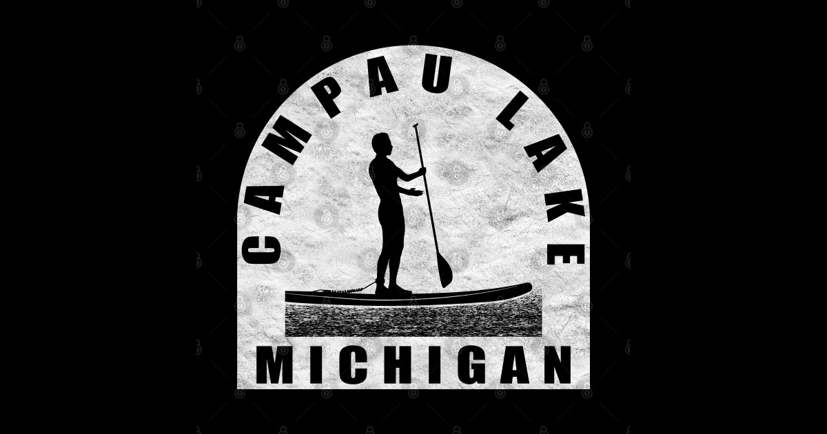 Campau Lake Paddleboarding Michigan Campau Lake Michigan Sticker