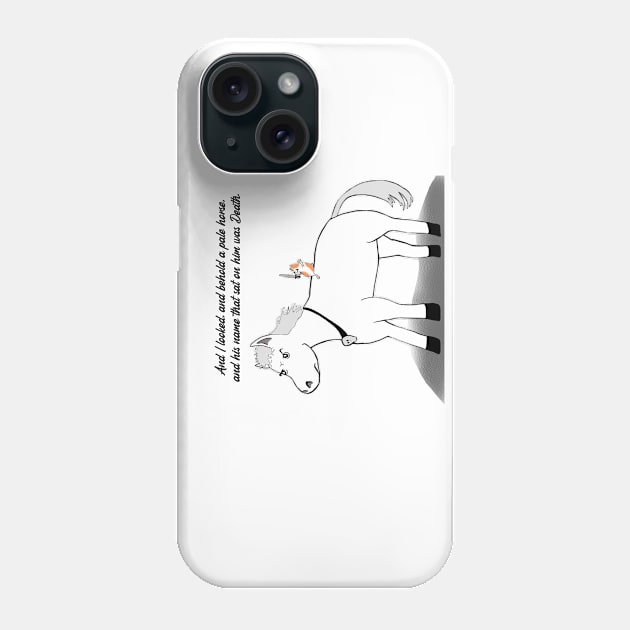 A pale horse, the rider, death! Phone Case by WhiteMonkeyTees