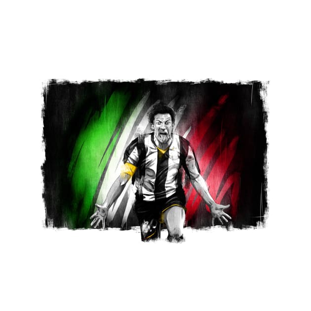 Alessandro Del Piero Juventus Serie A Football Artwork by barrymasterson