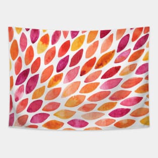 Watercolor brush strokes - autumn palette Tapestry