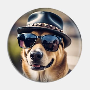 Funny dog Pin