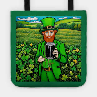 Folk Art Leprechaun Tote