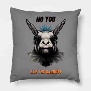 No You Eat The Carrot Pillow