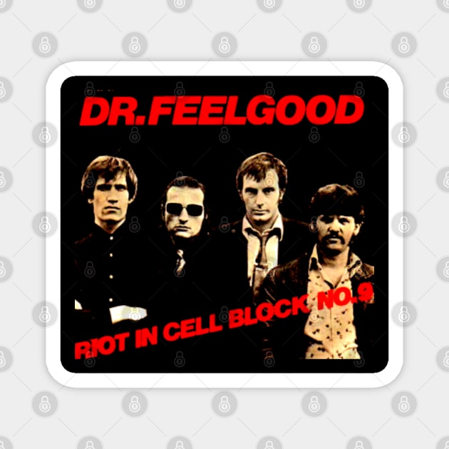 Riot in Cell Block No. 9 Throwback Dr. Feelgood Throwback Magnet by AlternativeRewind