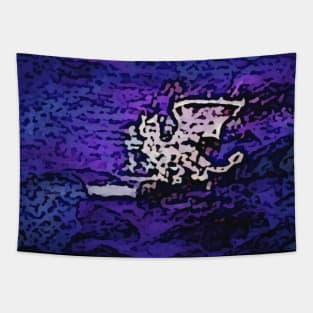 Purple Dragon Painting Tapestry