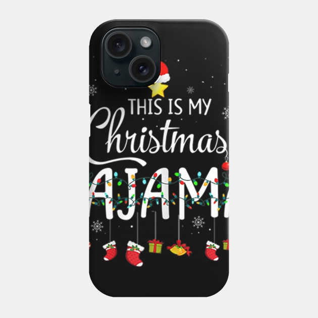 This Is My Christmas Funny Xmas Light Tree Phone Case by Barnard