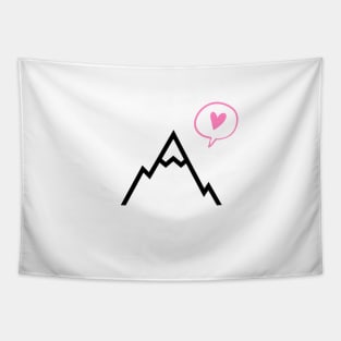 mountain love nature Tapestry