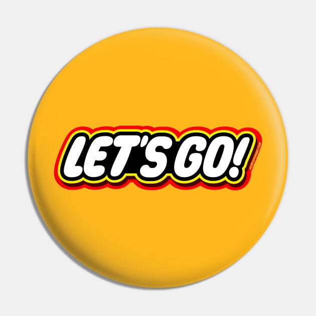 Let's Go! (Lego) Pin by PiercePopArt