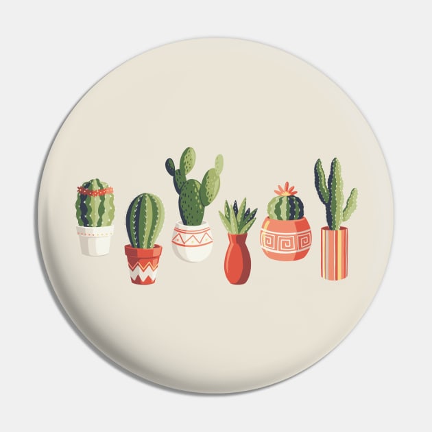 Cactus Line-Up Pin by Abbilaura