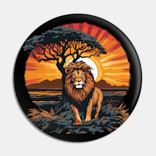 Lion Safari Animal Beauty Nature Wildlife Discovery Pin