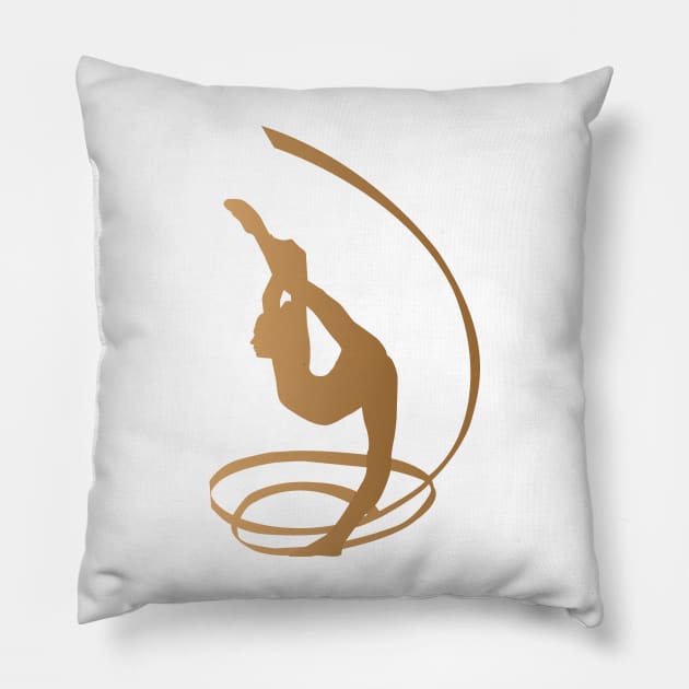 Gymnast Pillow by Elenia Design