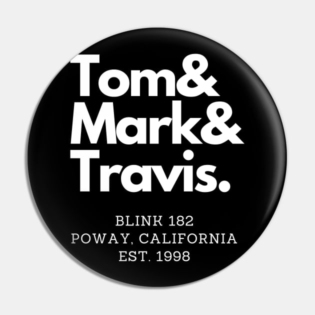 Blink 182 est. 1998 Pin by capognad