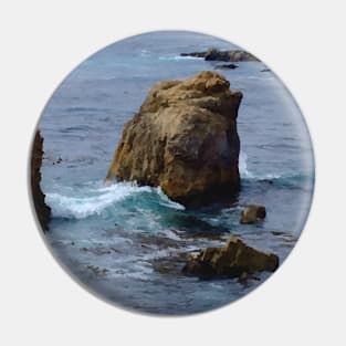 Rocky Blue Sea - Big Sur Pin