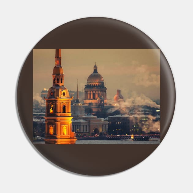 St. Petersburg Leningrad Pin by KlowArts