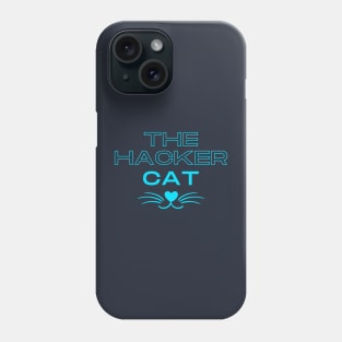 The hacker cat funny design Phone Case