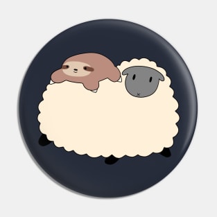 Sheep and Little Sloth Pin