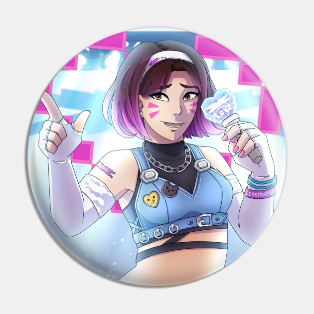 Perfect Night D.Va Pin by Coconanodayo