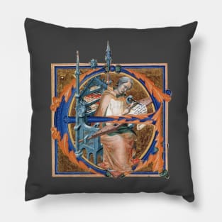 Illuminated Initial E Pillow