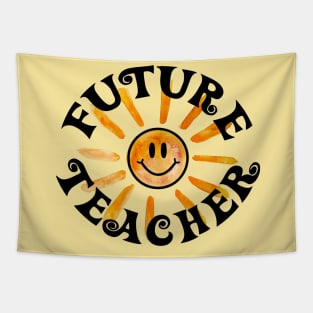 Future Teacher Happy Face Sunshine Gift Tapestry