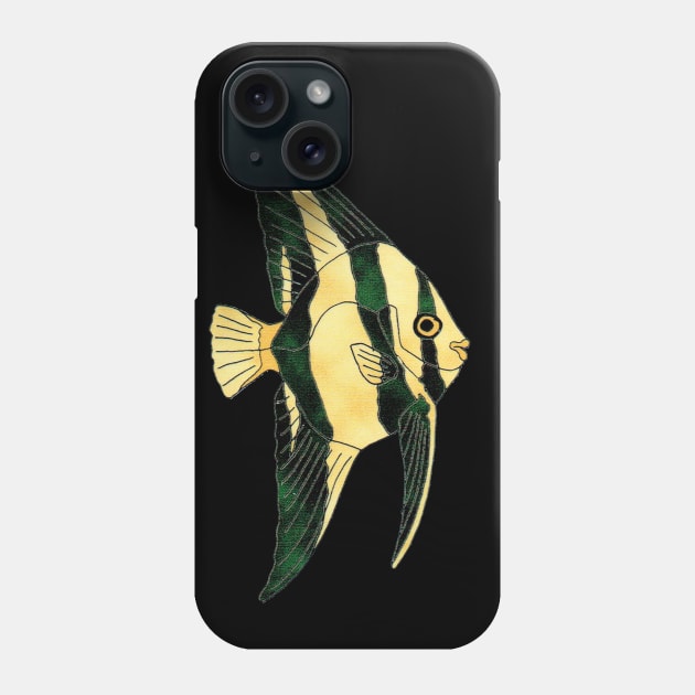 Angelfish Phone Case by VibeCeramicStudios