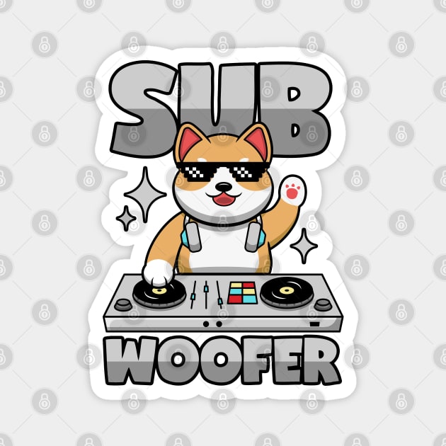 SubWoofer Dog DJ Pun Subwoofer TeePublic