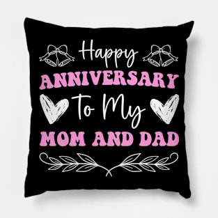 Funny new mom and dad thank you parents on wedding day Pillow