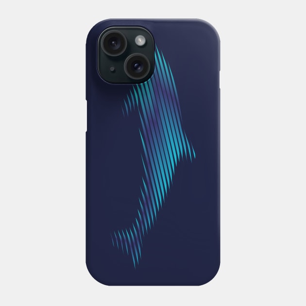 Dolphin lines Phone Case by MplusC