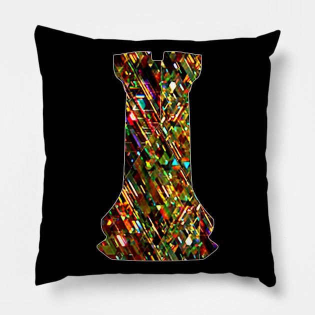 Chess Piece - The Rook 2 Pillow by The Black Panther