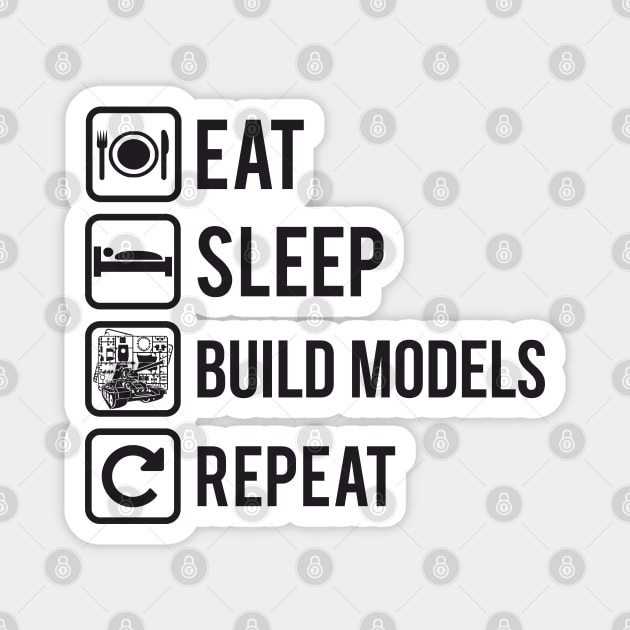 For the modeler Eat Sleep Build Models Repeat on Light Magnet by FAawRay