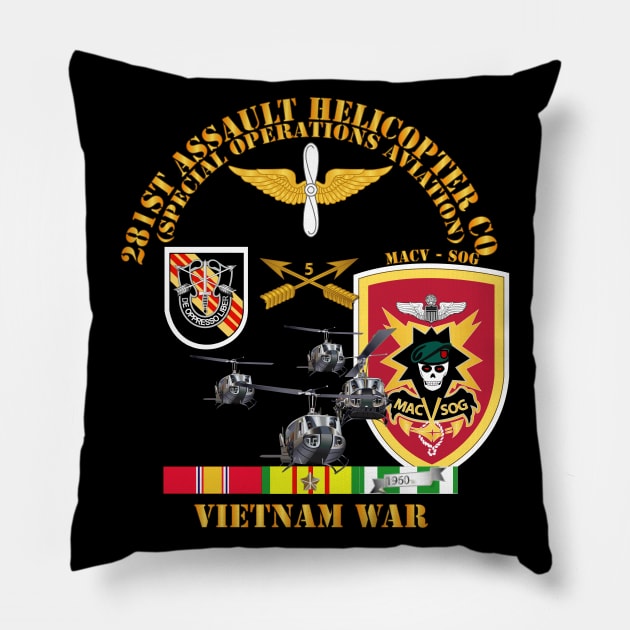 281st ahc mac v sog w svc Pillow by twix123844