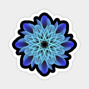 Beautiful and Artistic Blue Flower Magnet