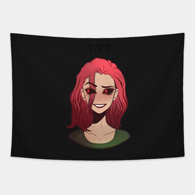 Anime pink vampire girl Tapestry by EmeraldWasp