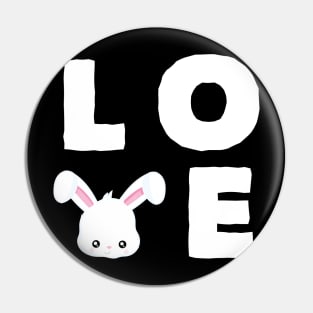 Love Easter Bunny Funny Easter Pin