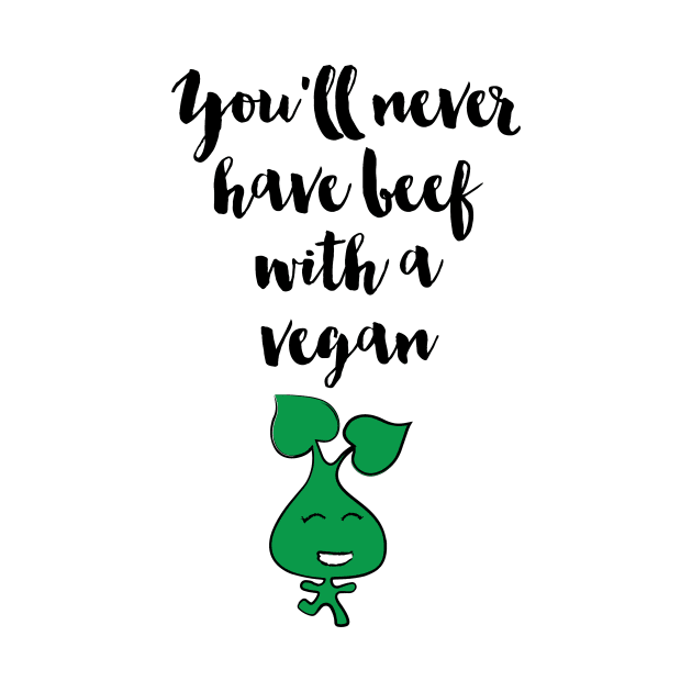 You will never have beef witna Vegan by deificusArt