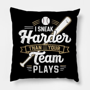 i snack harder than your team plays Pillow