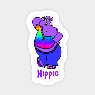 Hippie Hippo Magnet