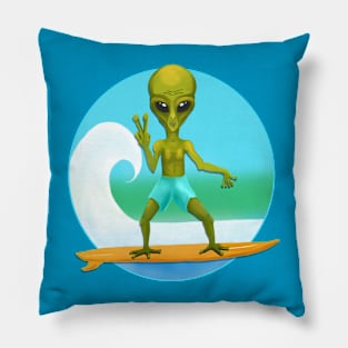 Surf The Planet Pillow