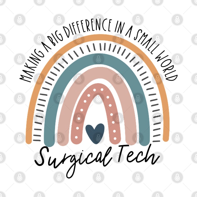 Surgical Tech Boho Rainbow by IndigoPine