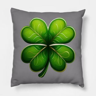 Green shamrock Pillow