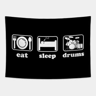 Eat Sleep Drums Funny drummer Tapestry